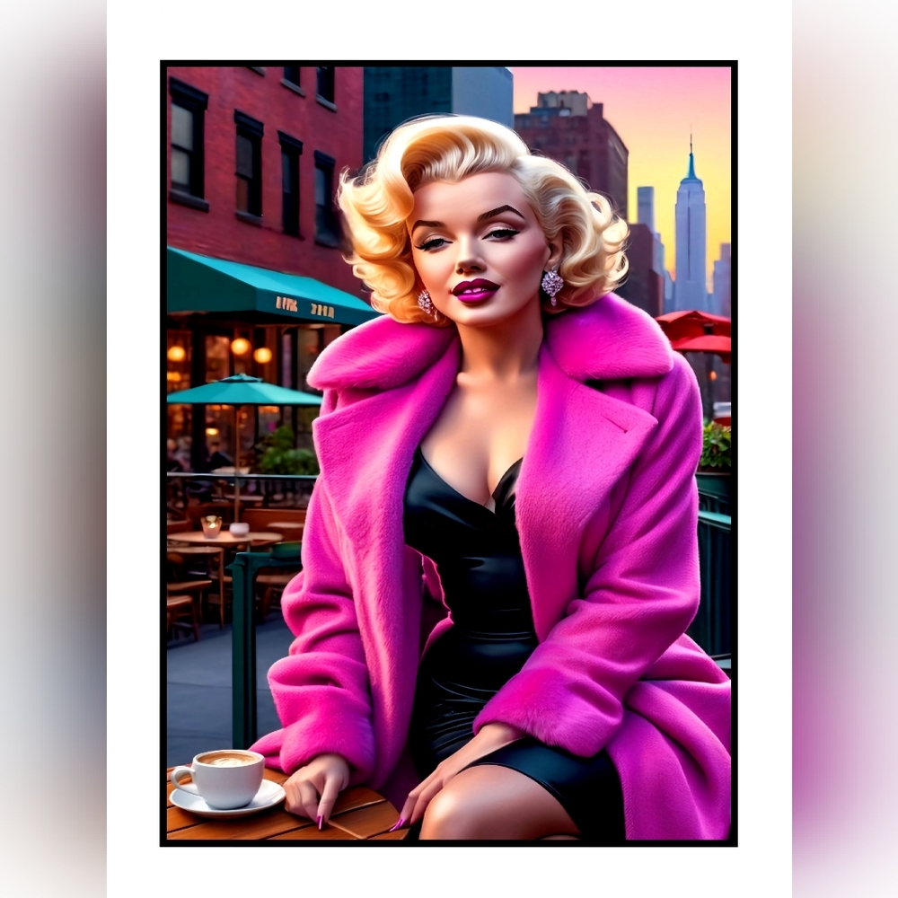 Marilyn Monroe 11"x17" Framed Wall Art